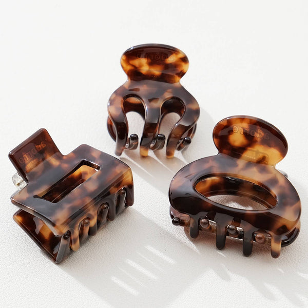 Deep Tortoise Mini | Assorted Mini Claw Clips