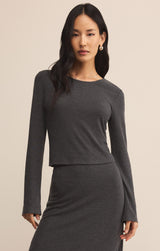 Demure Cropped Long Sleeve