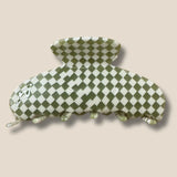 Olive Checker Everyday Claw