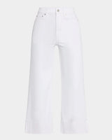 Lana Ultra Wide Leg Crop Cuffed Denim