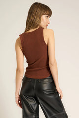 Suki Scoop Neck Rib Tank