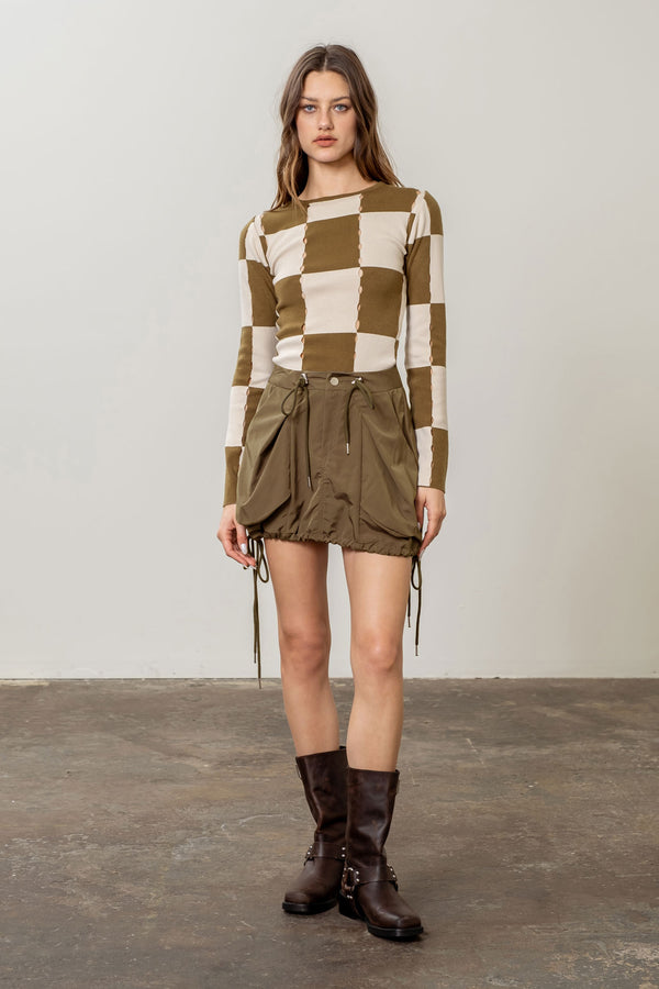 Carli Checkered Sweater