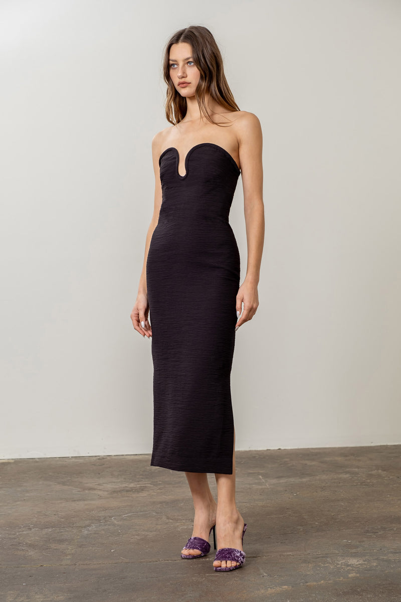 Plunge Midi Dress Plunge Midi Dress
