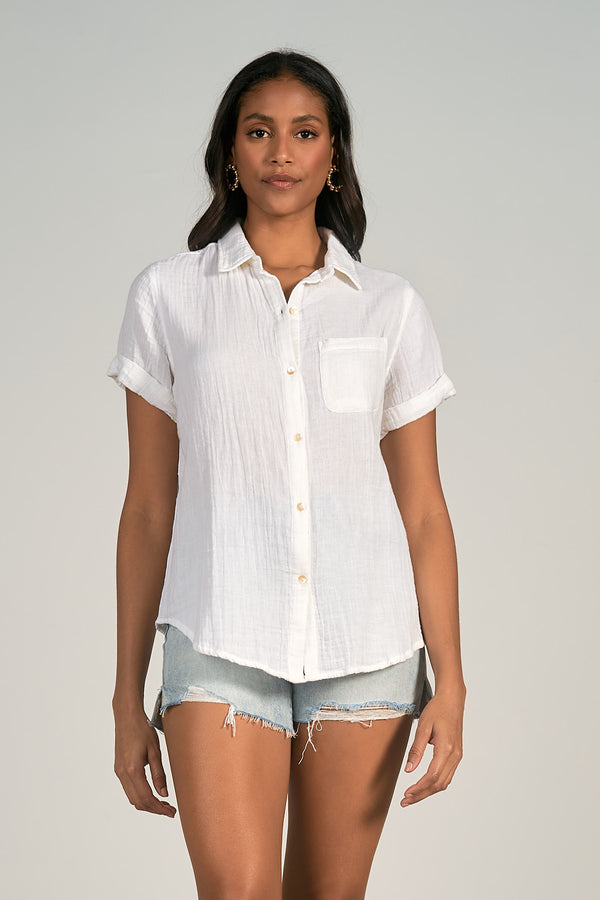 Gilly Button Up Top